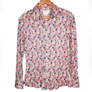 Anto Beverly Hills Long Sleeve Shirt in Floral Print Size 16